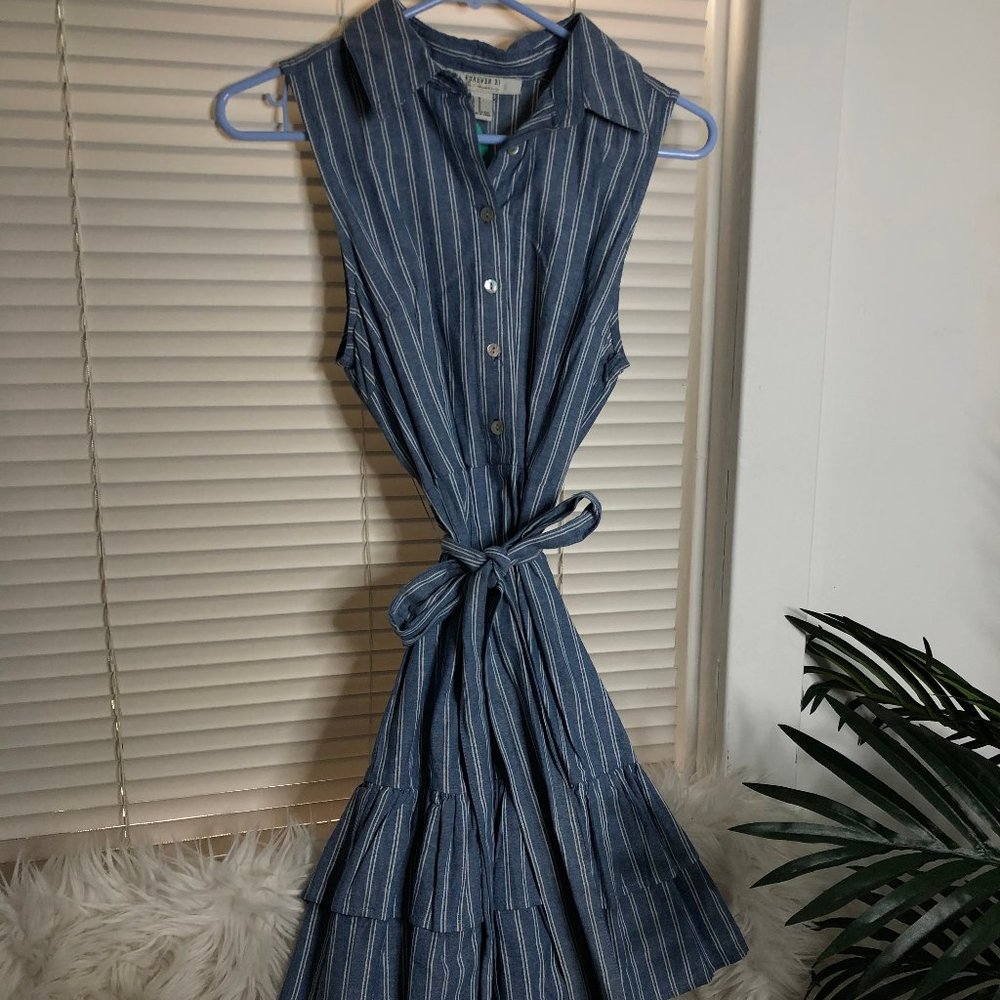 Blue Flowy Dress